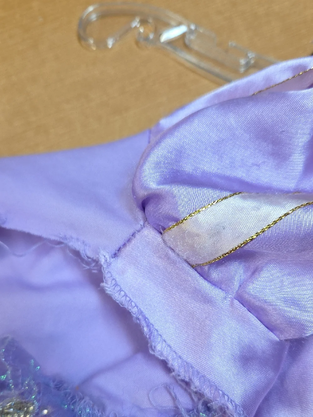 Disney Princess Costume Dress Rapunzel Purple Lavender Size Girl S (4-6) - Picture 6 of 8